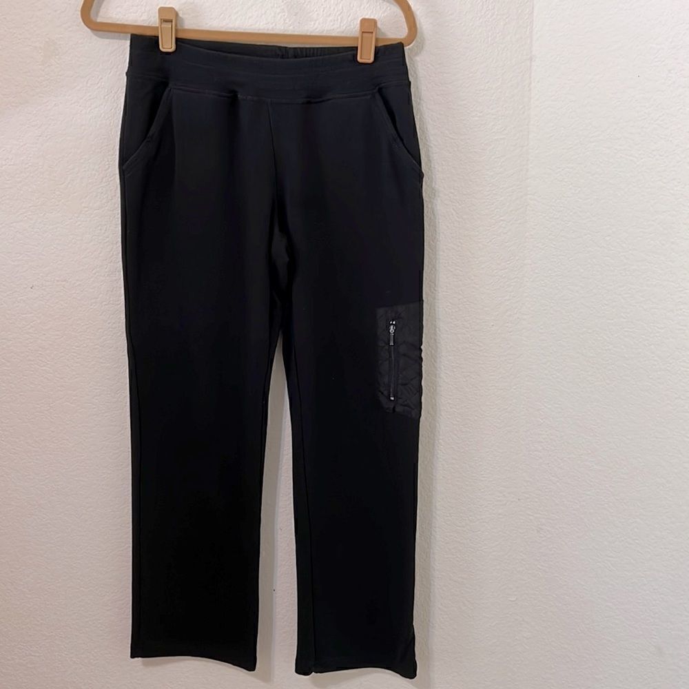 Onque Petite Leisure Pants with Quilted Zipper Pocket & Elastic Waist - Size SP